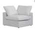Linen Modular Corner Sectional Sofa Couch Corner Side Section with Pillows 39"L x 39"W x 25"H - White