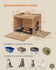 Feandrea 27.5" Cat Litter Box Enclosure Handwoven Rattan w/ Mat - Natural