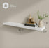 BAMEOS Floating Shelves 31"L x 7"W Wall Mounted Wooden Shelves with Invisible Brackets Set of 2 - White