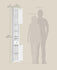 VASAGLE Tall Bathroom Cabinet Slim Freestanding Drawer w/ Open Compartments - White