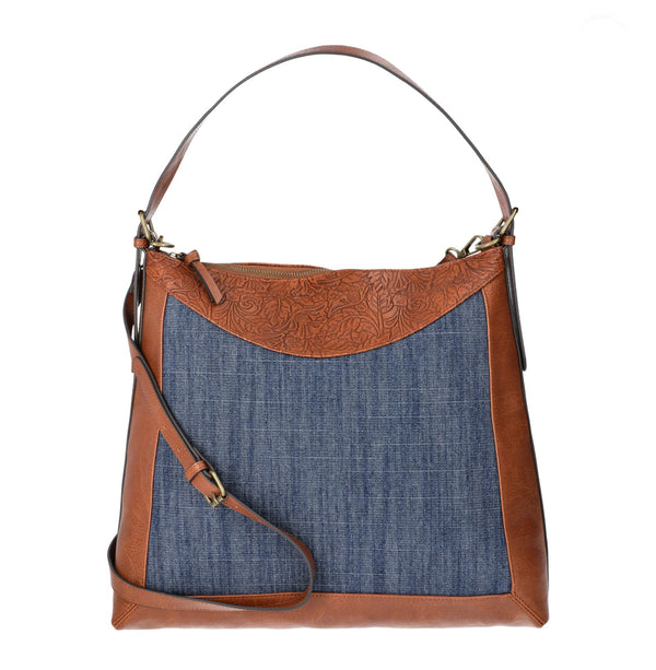 The Pioneer Woman Denim Hobo Crossbody Bag, Women’s