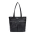 London Fog Women's Inaba Classic Double Zip Pockets Tote, Black