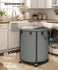 SONGMICS 45 Gallon (170 L) Laundry Basket Removable Liner Bag w/ Wheels - Slate Gray