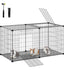 SONGMICS Small Animal Cage Hamster Cage for Pets XL Playpen Run with Roof and Floor Doors 40" x 20" x 20"