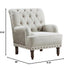 VASAGLE Tufted Faux Accent Chair  - Grey