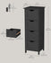 VASAGLE Floor Storage Cabinet Freestanding Organizer w/ 4 Drawers - Black