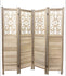 4 Panel Wood Room Divider Wood Carved Partition # 1 ( 15.7"L x 1"W x 67"H)