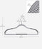 SONGMICS Plastic Clothes Hanger Space-Saving 360° Swivel Hook Set of 60 - Light Gray