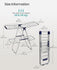 SONGMICS Clothes Drying Rack Foldable Metal Airer w/ Sock Clips - Blue