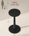 VASAGLE Round Side End Table Accent Nightstand - Black