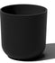 Ativia 12inch Round Black Plastic Planter Pots for Indoor/Outdoor Garden