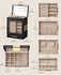 SONGMICS Jewelry Box with Glass Window 5-Layer Jewelry Organizer with 3 Side Drawers - Black