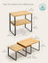 SONGMICS Cabinet Organizer Shelf Spice Rack #6 Set of 4 - Black and Natural Beige
