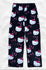 Girl's Soft Flannel Sanrio Hello Kitty Pajama Pants Black - Size 2XL