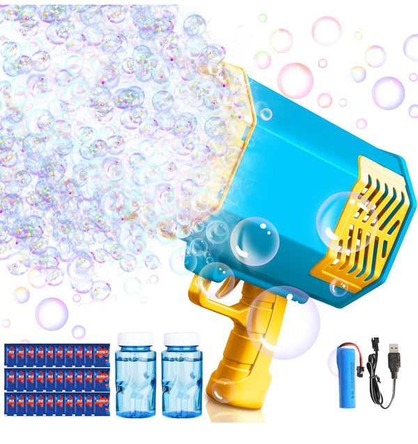 Bubble Machine Gun With Refills For Kids