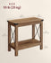 VASAGLE 2-Tier End Side Table w/ Bottom Shelf Nightstand - Honey Brown