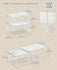 SONGMICS Spice Rack Stackable Expandable Set of 2 - White