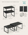 SONGMICS Spice Rack Stackable Expandable Set of 4 - Black