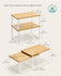 SONGMICS Spice Rack Stackable Expandable Set of 2 - Cloud White and Natural Beige
