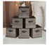SONGMICS Storage Cubes 13-Inch Non-Woven Fabric Bins - Chocolate