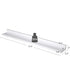 SONGMICS Floating Shelves Wall Ledge 3.9 x 31.5 Inches with Front Edge - White