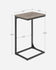 VASAGLE C-Shaped End Table Metal Frame - Greige/ Black