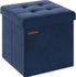 SONGMICS Foldable 15" Ottoman Foot Rest - Blue
