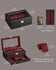 SONGMICS 12-Slot Watch Box Case with Glass Lid 2 Layers with 1 Drawer - Black
