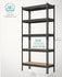 SONGMICS 5-Tier Shelving Unit Storage Shelves Boltless Assembly Adjustable Shelves Set of 2
