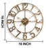 Sorbus 16" Clock Decorative Battery Operated Analog Large Clock - Bronze