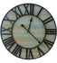 Sorbus 16" Wall Clock Centurian Roman Numeral Style - Black