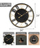 Sorbus 24" Wall Clock Decorative Battery Operated Analog Clock - Black/Gold