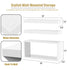 Sorbus 3pk Floating Shelves for Bathroom Shelves - White