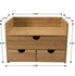 Sorbus Bamboo Desk Organizer 3 Tier Bamboo Desktop Organizers