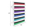 Sorbus Nail Polish Rack Wall Mounted Organizer Shelf - Clear Acrylic