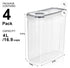 Sorbus Airtight Food Storage Dispensers 4L/16.9 Cups 4pk