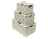 Sorbus Storage Woven Baskets Organizer with Lid Set of 3 - Beige