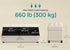 SONGMICS 43" Folding Storage Ottoman Bench Foot Rest with legs - Cream White