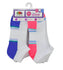 Fruit of the Loom 6pk Girls Active Low Cut White Socks Size 4-10