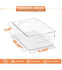 Sorbus Medium Clear Plastic Storage Bins 10pk