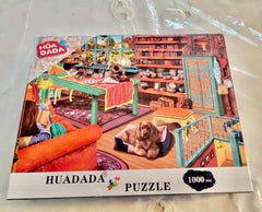 HuaDada Puzzle 1000pcs Cat Sitting on Window