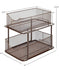 Sorbus 2 Tier Metal Under Sink Organizer - Bronze