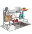 SORBUS Over The Sink Dish Drying Rack - Silver