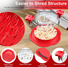 Kitchen Meal Prep Chicken Shredder Anit Slip BPA Free - Red