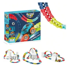 Flexible Race Track with Two Cars with LED Lights 200pcs