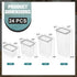 Sorbus 24pk Clear Plastic Stackable Food Storage Containers