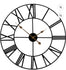 Sorbus 24" Metal Wall Clock Roman Numeral - Black