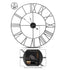 Sorbus 24" Metal Wall Clock Roman Numeral - Silver