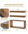 Sorbus Floating Shelves for Bathroom Set of 3 - Walnut