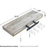Sorbus 2pk Wall Décor Mounted 24" Floating Shelves - Rustic